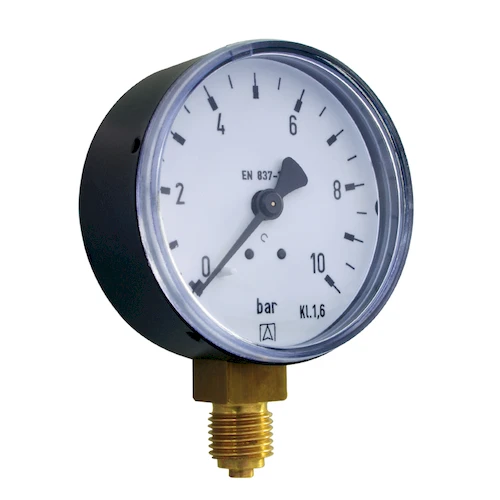 Euro-Index manometer radiaal 63 mm x 1/4 - 0/10 bar 30114