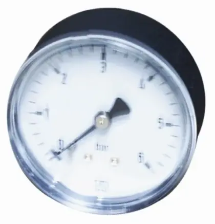 Euro-Index manometer axiaal 63 mm x 1/4 - 0/+4 bar 30162
