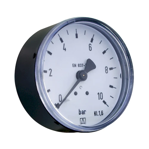 Euro-Index manometer axiaal 63 mm x 1/4 - 0/10 bar - voor drukregelaar 30164
