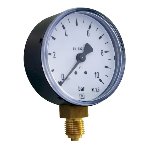 Euro-Index manometer radiaal 80 mm x 1/2 - 0/4 bar 30212
