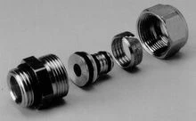 Begetube rechte klemkoppeling MF 20/2 Alu x 1/2 M - Alpex buis - met O-ring 304010535