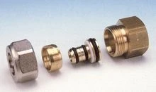Begetube rechte klemkoppeling FF 20/2 Alu x 3/4 F - Alpex buis 304012835