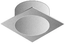 Roccheggiani SP - DP25 alu plakplaat 250 mm - geschikt voor DP25 200 mm (200/250) 31.035.32.50