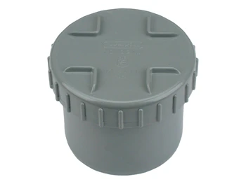 Wavin PVC lijm stop met schroefdeksel M 50 mm 3105205000