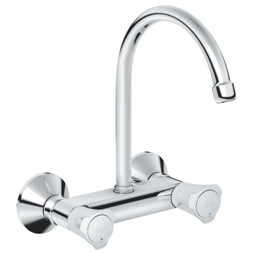 Grohe Costa L keukenmengkraan wandmodel - chroom - met draaibare bek 185 mm 31191001