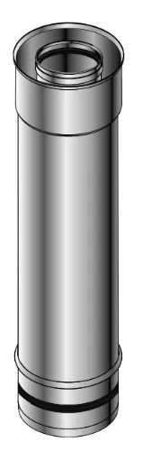Roccheggiani CLV verlengpijp 130/200 mm (lengte 1000 mm) - inox 31.401.13.20