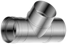 Roccheggiani SPG 316L inox enkelwandig T-stuk 90° MMF 150 x 150 x 150 mm (Viton dichting) 31.460.61.50