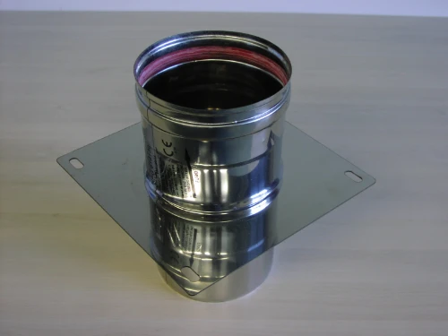 Roccheggiani SPG 316L inox enkelwandig verdiepingssteun 150 mm 31.461.81.50