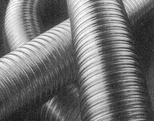 Roccheggiani Isoflex SP 316L inox enkelwandige flexibel 130 mm (rollengte 50m) - prijs per meter 31.610.13.00