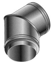 Roccheggiani DP25 inox dubbelwandig bocht 45° MF 150 x 150 mm (150/200) 31.660.61.50