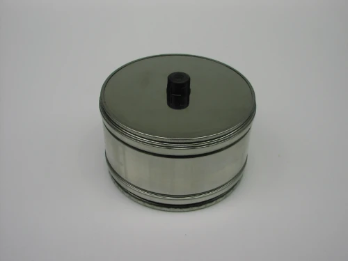 Roccheggiani DP25 inox dubbelwandig stop met aflaat 200 mm (200/250) 31.660.92.00