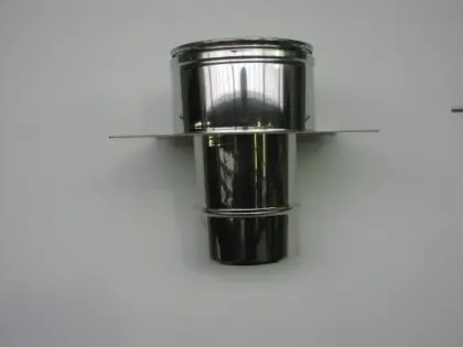 Roccheggiani DP25 inox dubbelwandig schouwplaat (enkelwandig naar dubbelwandig) 130 mm (130/180) 31.664.31.30