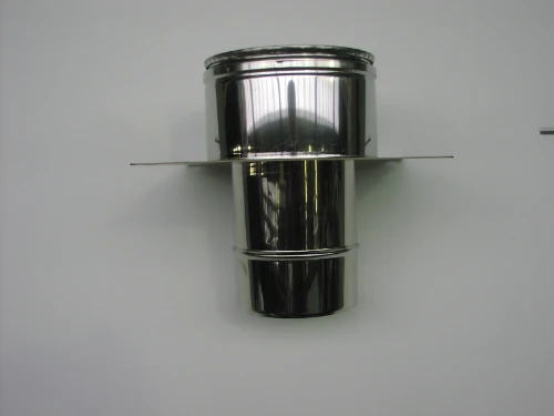 Roccheggiani DP25 inox dubbelwandig schouwplaat (enkelwandig naar dubbelwandig) 150 mm (150/200) 31.664.31.50