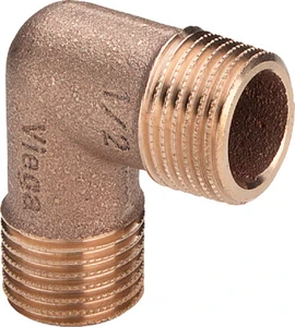 Viega brons knie 90° MM 1/2 x 1/2 317973