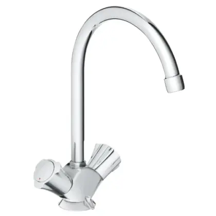 Grohe Costa L keukenmengkraan - chroom - met draaibare bek - met kettinghouder 31812001
