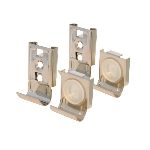 DBJ Standard spiegelklemmen (set 4st) - chroom - prijs per set 320110001