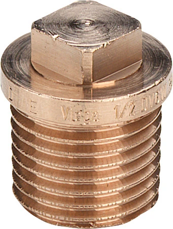 Viega brons stop met rand M 1/4 320133