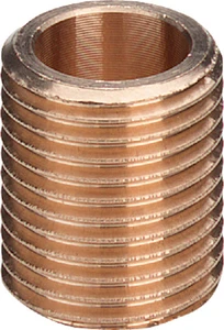 Viega brons doorloop nippel MM 3/4 x 3/4 322090