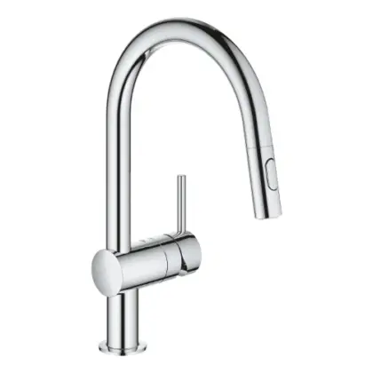 Grohe Minta eengreepskeukenmengkraan - chroom - uittrekbare sproeier 32321002