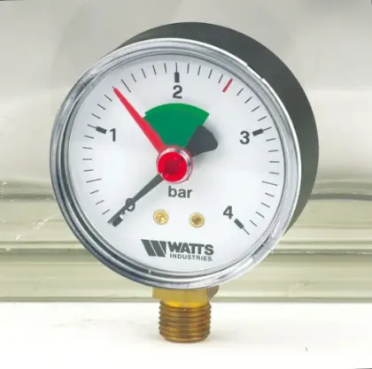 Watts ABS Manometer CV/rad. FR200 0-4bar R-3/8" 3304105
