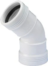 Wavin Wafix PP wit bocht 45° FF 40 x 40 mm 3421204004