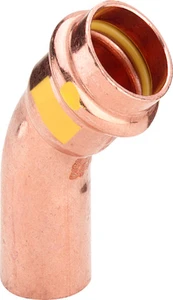 Viega Profipress Gas inschuif bocht 45° MF 18 x 18 mm 345686