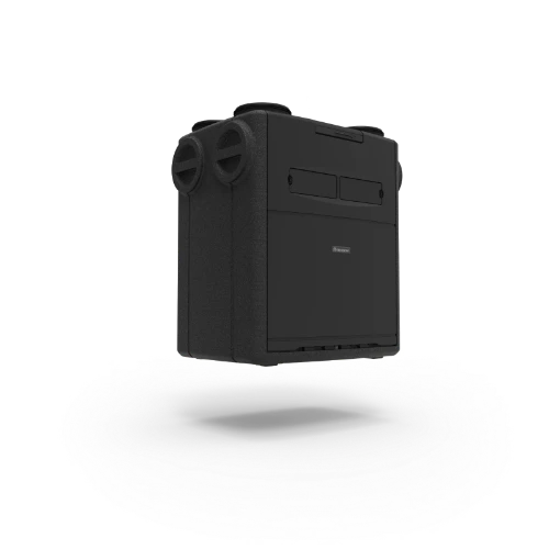 Renson Flux+ Wall 475 systeem D+ ventilatieunit 475 m³/h bij 200 Pa - Centrale detectie CO2 + RH + VOC 34594