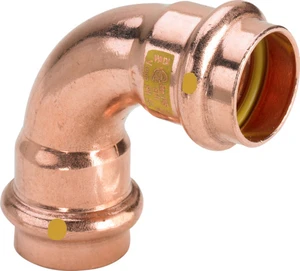 Viega Profipress Gas bocht 90° FF 12 x 12 mm 346850