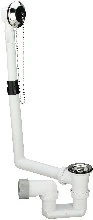 Viega Simplex badlediging 6/4 x 40/50 mm - met stop en ketting 354916