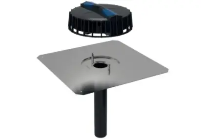 Geberit Pluvia trechter met dichtingsplaat CrNi 56 mm (maximale afvoerdebiet 12l/s) 359.108.00.1