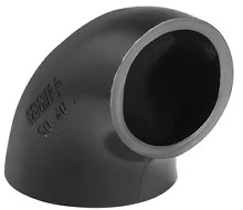 Geberit PE verloop bocht 90° 50 x 40 mm 361.872.16.1