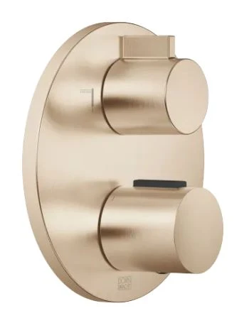 Dornbracht Universal inbouwthermostaat met 2-weg stopkraan - light gold geborsteld 36426970-27