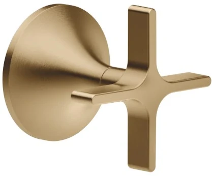 Dornbracht Vaia inbouwstopkraan rechtssluitend 1/2 met kruisgreep - Brushed Dark Brass 36607809-39