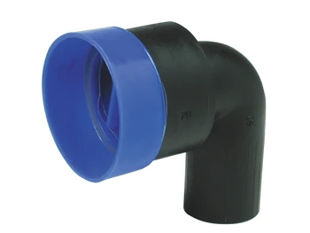 Wavin PE aansluitbocht 90° 56 x 46 mm 3701095460