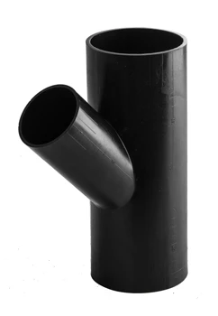 Wavin PE verloop T-stuk 45° 110 x 90 x 110 mm 3702011094
