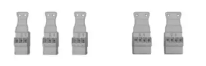 Elco Logon B stekkerset (3x 3-polig - 2x 4-polig) voor pomp en mengmotor 3723450