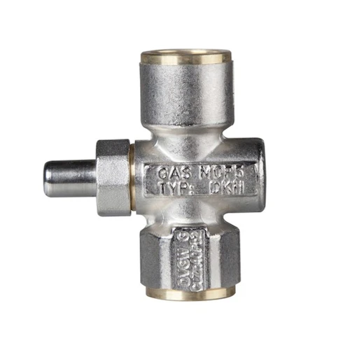 Euro-Index drukknopkraan FF 1/2 x 1/2 - voor gasmanometer 38025