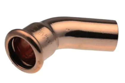 VSH Xpress koper inschuif bocht 45° MF 22 x 22 mm 38405