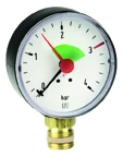 Euro-Index manometer 63 mm - 0-4 bar - axiaal - 1/4 39003