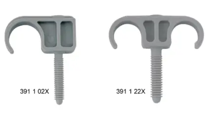 Walraven BIS plugbeugel kunststof dubbel M6 x 20-25 mm grijs 3911225