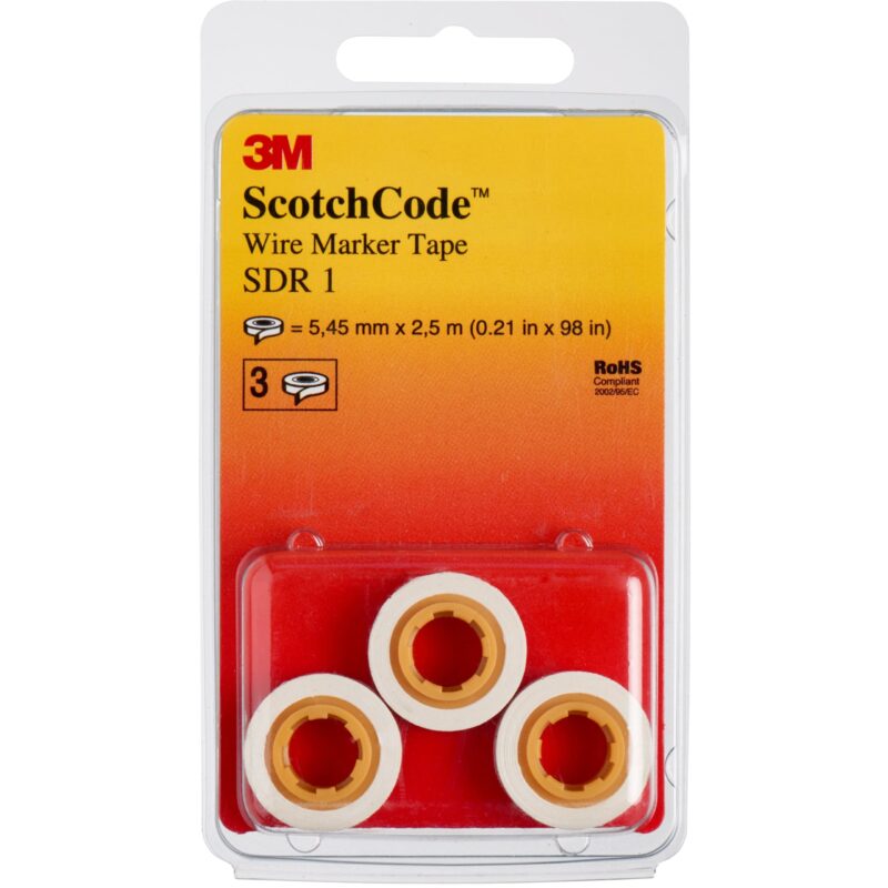 3M ScotchCode SDR-1 Kabelmarkering Navulrollen