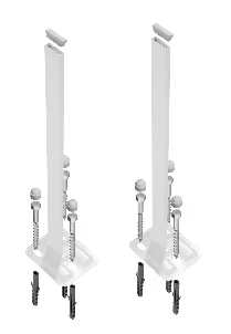 Rofix Duo radiator standbuis 1200 mm (set 2st) met bevestingsbouten - prijs per set 40000079