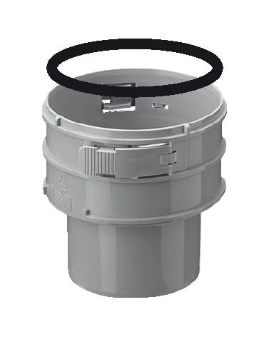 Burgerhout Flexline koppelstuk spie-flex 100 mm - onderaan 40.045.21.72