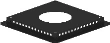 Burgerhout Twinflex ventilatieplaat voor plakplaat 40.047.02.75