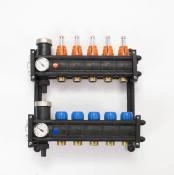 UFH kunststof collectorset voor vloerverwarming met topmeters en regelkranen 4/4 - 8 x EK3/4 400708BR