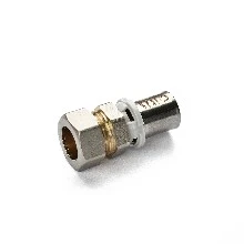 Begetube B-Press messing verloop mof FM 16 x 15 mm - chroom 408021218