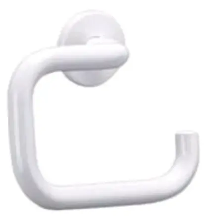 ROLHOUDER 20 MM gepolijst U vormig 160 - 120 ! nylon met onzicht. bevestigingen 4081N