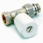 Comap 409U handbediende rechte radiatorkraan 3/4 x 3/4 - vernikkeld 409206