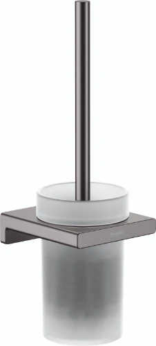 Hansgrohe AddStoris toiletborstelgarnituur - wandmodel - Brushed Black Chrome 41752340
