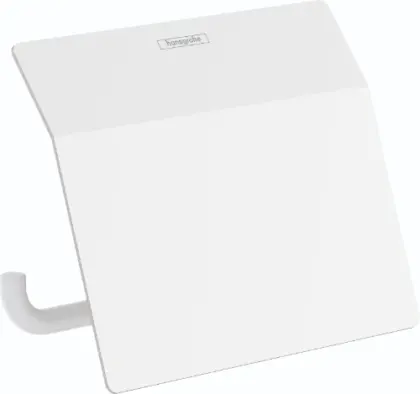 HANSGROHE AddStoris WC-papierhouder met deksel matt wit 41753700